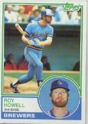 1983 Topps      218     Roy Howell